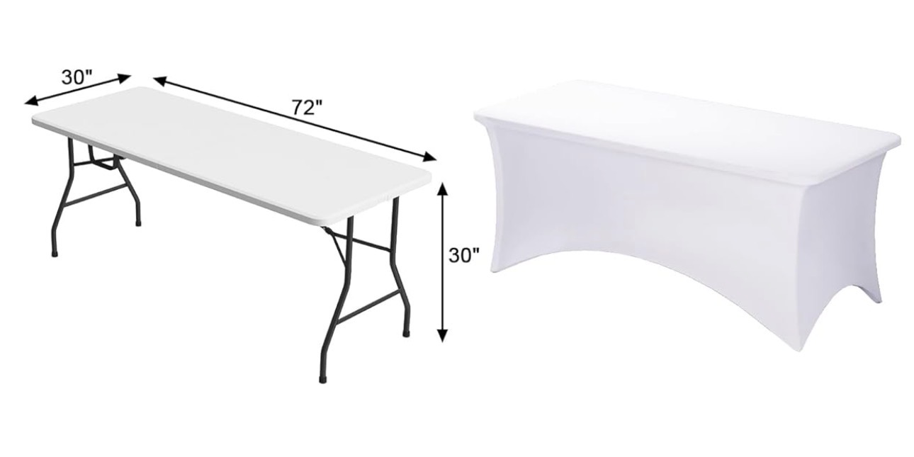 Elastic Stretch 6ft Table Cover view 5