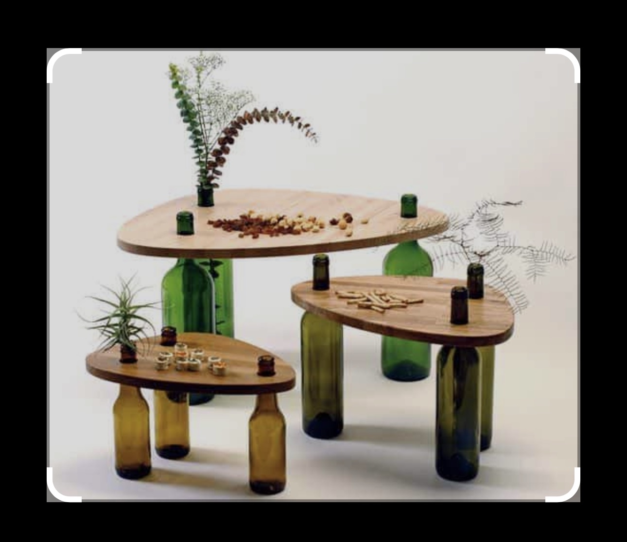 Food Bottle Serving Tray Set