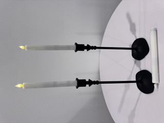 Black Candlestick Holder view 2