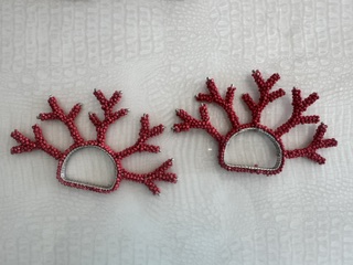 Coral Coastal Napkin Rings view 3