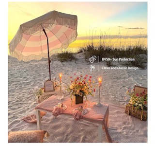 Boho Fringe Umbrella