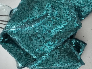 Teal Sequin Table runner view 2