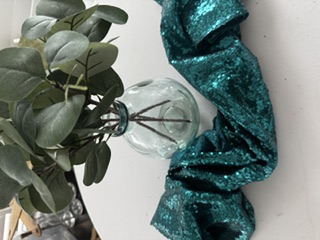 Teal Sequin Table runner