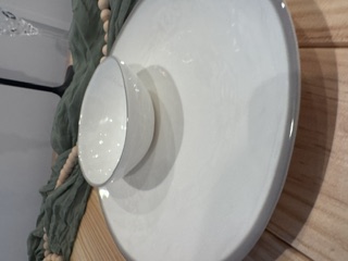 White Melamine Dinner, Salad plates & Bowls view 6