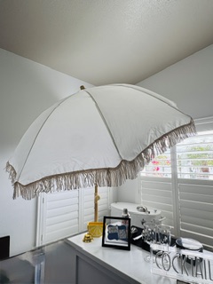 Boho Fringe Umbrella view 4
