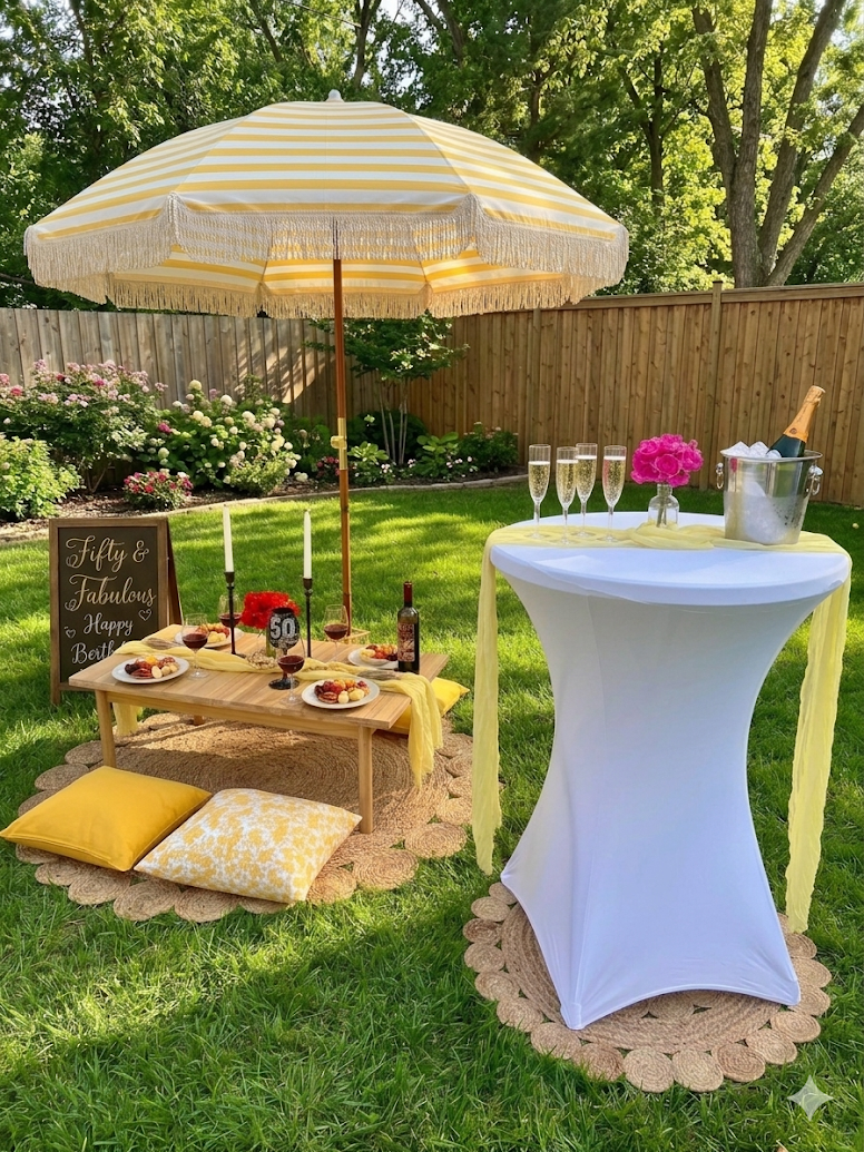 Styled luxury picnic